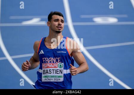 Roma, Italien. Juni 2024. Frankreichs Teo Batien tritt bei 110 der 26. Ausgabe der Leichtathletik-Europameisterschaft Rom 2024 im Olympiastadion in Rom, Italien an - Dienstag, 11. Juni 2024 - Sport, Leichtathletik (Foto: Fabrizio Corradetti/LaPresse) Credit: LaPresse/Alamy Live News Stockfoto