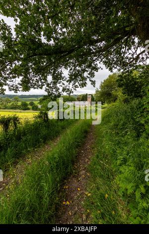 St. Thomas a Beckett Church, Wolvesnewton, Monmouthshire, Wales. UK Stockfoto