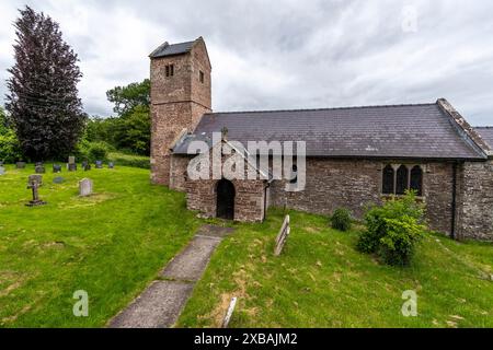 St. Thomas a Beckett Church, Wolvesnewton, Monmouthshire, Wales. UK Stockfoto
