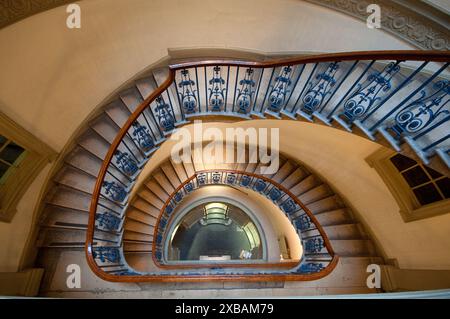 England, London, Somerset House, Treppe in der Courtauld Gallery Stockfoto