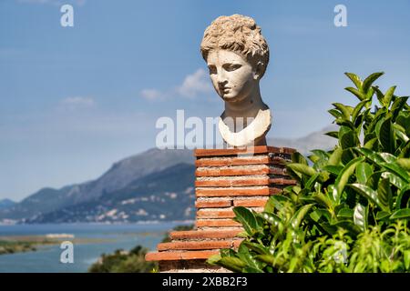 DEA der Butrint-Skulptur in Südalbanien. Stockfoto