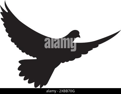 Fliegende Taube Symbol Vektor Illustration Symbol Design Stock Vektor
