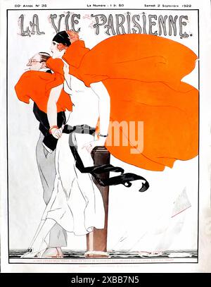 VINCENT René - Cover von La Vie Parisienne Sept - 2 1922 - Vintage Illustrated Magazine Cover Stockfoto