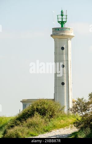 Leuchtturm von Le Hourdel France Stockfoto