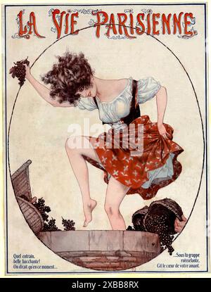 HéROUARD Chéri - quel Enrain, Belle bacchante, La Vie Parisienne, 1922. Stockfoto