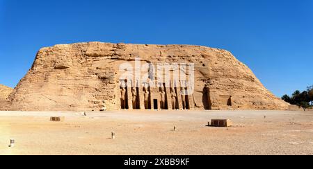 Hathor-Tempel der Nefertari in Abu Simbel Stockfoto