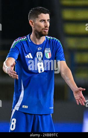 Empoli, Italien. Juni 2024. Italiens Mittelfeldspieler Jorginho während Italien gegen Bosnien, Freundschaftsspiel in Empoli, Italien, 09. Juni 2024 Credit: Independent Photo Agency/Alamy Live News Stockfoto