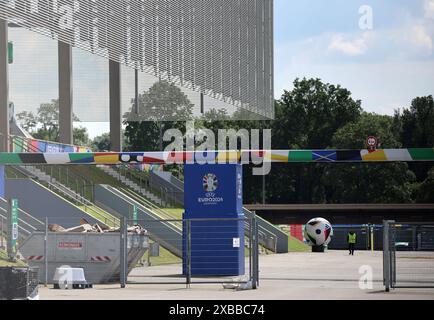 Düsseldorf, Deutschland. Juni 2024. Merkur Spielarena in Düsseldorf am 11. Juni 2024. Foto: Sanjin Strukic/PIXSELL Credit: Pixsell/Alamy Live News Stockfoto