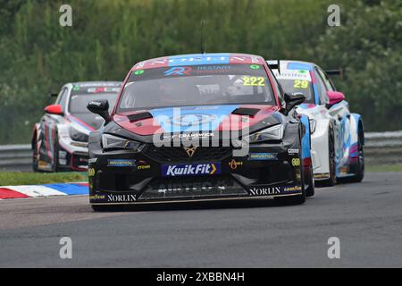 Chris Smiley, Cupra Leon, Restart Racing, BTCC, British Touring Car Championship, Runden zehn, elf und zwölf der Saison 2024, von den Thruxton Stockfoto