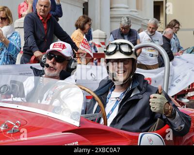 Brescia, Italien. Juni 2024. Die Teilnehmer des Miglia Race 1000 2022 in Brescia (BS), Italien am 10. Juni 2024. Quelle: Unabhängige Fotoagentur/Alamy Live News Stockfoto