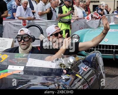 Brescia, Italien. Juni 2024. Die Teilnehmer des Miglia Race 1000 2022 in Brescia (BS), Italien am 10. Juni 2024. Quelle: Unabhängige Fotoagentur/Alamy Live News Stockfoto