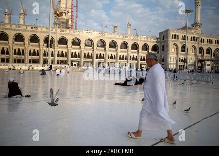 Mekka, Saudi-Arabien - 31. Mai 2024: Hajj und Umrah pilgern aus der Türkei bei Masjidil Haram, große Moschee in Mekka. Hajj 2024. Stockfoto