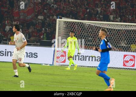 Jakarta, Indonesien, 11. Juni 2024 ERNANDO ARI SUTARYADI während der Qualifikation Indonesien gegen die Philippinen zur FIFA-Weltmeisterschaft 2026 (AFC) und 2027 AFC Asien-Cup-Qualifikation im Stadion Utama Gelora Bung Karno am 11. Juni 2024 in Jakarta Indonesien, Credit Shaquille Fabri/Alamy Live News Stockfoto