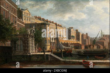 York Water-Gate und die Adelphi. Daniel Turner. CA. 1800. Stockfoto