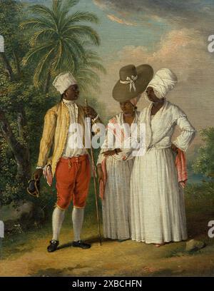 Freie Westindische Dominikaner. Agostino Brunias. CA. 1770. Stockfoto