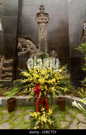 Historisches, aber berüchtigtes Hỏa Lò-Gefängnis, Nhà tù Hỏa Lò, Gefängnis Hỏa Lò, Hanoi Hilton, Nordvietnam, heute weitgehend eine Touristenattraktion und ein Museum. Entdecken, Stockfoto