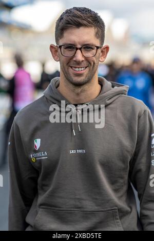 Le Mans, Frankreich, 11. Juni 2024#155 Spirit of Race (che) Ferrari 296 (LMGT3) - Jordan Taylor (USA) während der 92. Ausgabe der 24 Stunden von Le Mans, 4. Runde der FIA WEC 2024 World Endurance Championship, Ambiance Circuit, Circuit des 24H du Mans, 11. Juni 2024 in Le Mans, Frankreich. Foto Kristof Vermeulen/MPS Agentur Credit MPS Agentur/Alamy Live News Stockfoto