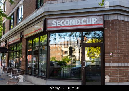 Ottawa, Kanada - 4. Juni 2024: Eingang zum Second Cup Café Stockfoto