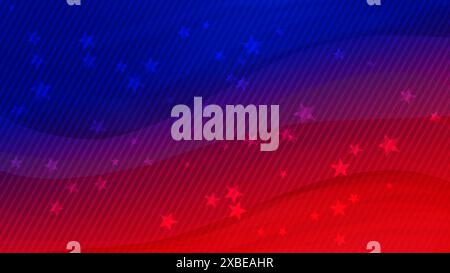 USA-Banner-Hintergrund mit modernen abstrakten Designelementen Stock Vektor