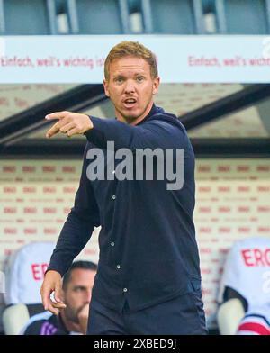 DFB-Trainer Julian Nagelsmann, Bundestrainer, Nationaltrainer, im Freundschaftsspiel DEUTSCHLAND - GRIECHENLAND in Vorbereitung auf die Europameisterschaft 2024 am 3. Juni 2024 in Nürnberg. Fotograf: Peter Schatz Stockfoto