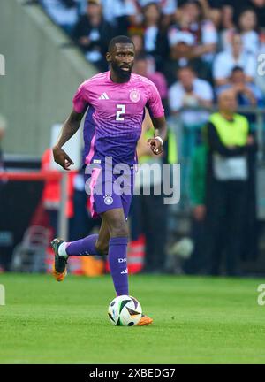 Antonio Rüdiger, Ruediger, DFB 2 im Freundschaftsspiel DEUTSCHLAND - GRIECHENLAND 2-1 in Vorbereitung auf die Europameisterschaft 2024 am 3. Juni 2024 in Nürnberg. Fotograf: Peter Schatz Stockfoto