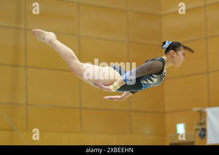 Tokio, Japan. Juni 2024. Shoko Miyata (JPN) Kunstturnen : Trial der japanischen Frauennationalmannschaft für die Olympischen Spiele 2024 in Tokio. Quelle: Yohei Osada/AFLO SPORT/Alamy Live News Stockfoto