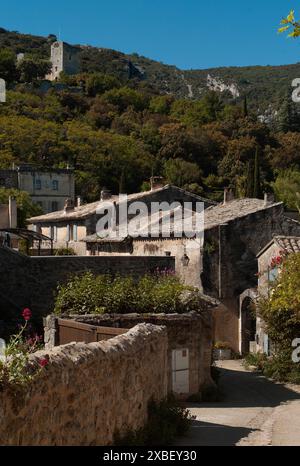 Oppède-le-Vieux, Provence, Südfrankreich Stockfoto