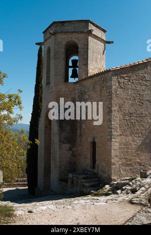 Eglise Notre-Dame d'Alidon, Oppède-le-Vieux, Provence, Südfrankreich Stockfoto