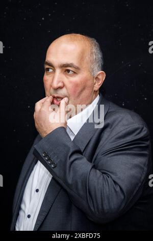 Brüssel, Belgien Juni 2024. Der belgische Politiker Fouad Ahidar, Gründer des Teams Fouad Ahidar, posiert am Mittwoch, den 12. Juni 2024 in Brüssel für den Fotografen. BELGA FOTO HATIM KAGHAT Credit: Belga News Agency/Alamy Live News Stockfoto