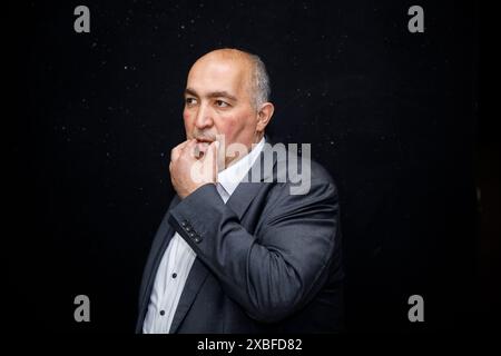 Brüssel, Belgien Juni 2024. Der belgische Politiker Fouad Ahidar, Gründer des Teams Fouad Ahidar, posiert am Mittwoch, den 12. Juni 2024 in Brüssel für den Fotografen. BELGA FOTO HATIM KAGHAT Credit: Belga News Agency/Alamy Live News Stockfoto