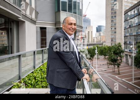 Brüssel, Belgien Juni 2024. Der belgische Politiker Fouad Ahidar, Gründer des Teams Fouad Ahidar, posiert am Mittwoch, den 12. Juni 2024 in Brüssel für den Fotografen. BELGA FOTO HATIM KAGHAT Credit: Belga News Agency/Alamy Live News Stockfoto