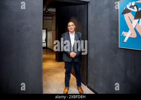 Brüssel, Belgien Juni 2024. Der belgische Politiker Fouad Ahidar, Gründer des Teams Fouad Ahidar, posiert am Mittwoch, den 12. Juni 2024 in Brüssel für den Fotografen. BELGA FOTO HATIM KAGHAT Credit: Belga News Agency/Alamy Live News Stockfoto