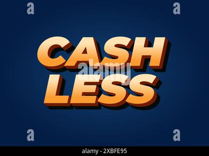 Fahrlässig. Texteffektkonstruktion im 3D-Stil mit guten Farben Stock Vektor