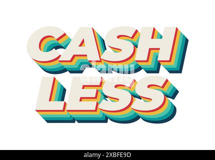 Fahrlässig. Texteffektkonstruktion im 3D-Stil mit guten Farben Stock Vektor