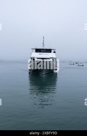 Compagnie Corsaire am Jachthafen Dinard im Departement Ille et Vilaine in der Bretagne in Frankreich am 27. Mai 2022. Bateau de Croisiere de l Stockfoto