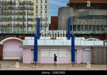 Promenade und Grand Hotel, Brighton, England Stockfoto