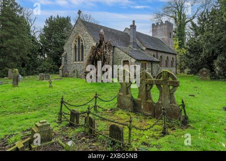 St. Peter's Anglican Parish Church, Gayton, Staffordshire, England, Großbritannien Stockfoto