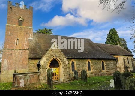 St. Peter's Anglican Parish Church, Gayton, Staffordshire, England, Großbritannien Stockfoto