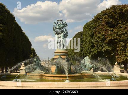 Fontaine de l'Observatoire (Fontaine des Quatre-Parties-du-Monde) in Paris, Frankreich Stockfoto