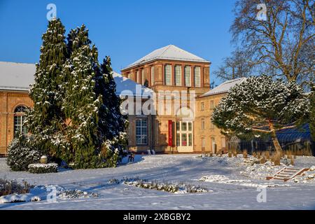 Geographie / Reisen, Deutschland, Baden-Württemberg, Kunstgalerie, Schnee, KARLSRUHE, ADDITIONAL-RIGHTS-CLEARANCE-INFO-NOT-AVAILABLE Stockfoto