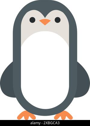Niedliche Ikone eines Pinguins Stock Vektor