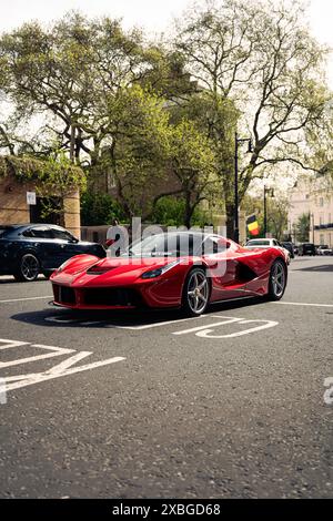 Ferrari LaFerrari auf Londons Straßen Stockfoto