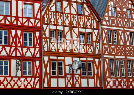 Geographie / Reise, Deutschland, Rheinland-Pfalz, Trier, Fachwerkfassaden in der Altstadt, ADDITIONAL-RIGHTS-CLEARANCE-INFO-NOT-AVAILABLE Stockfoto