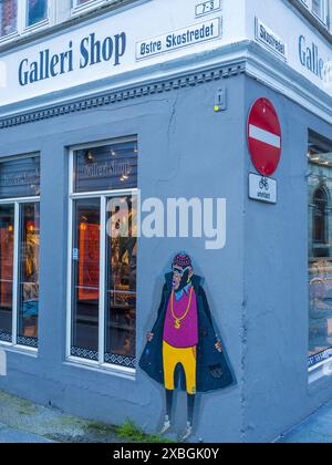 Galleri Shop, trendiges Geschäft in Bergen, Norwegen, Skandinavien, Europa. Stockfoto