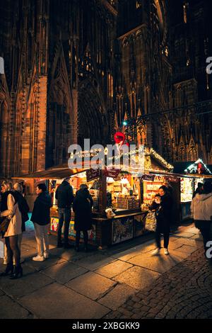 Straßburger Weihnachtsmarkt Stockfoto