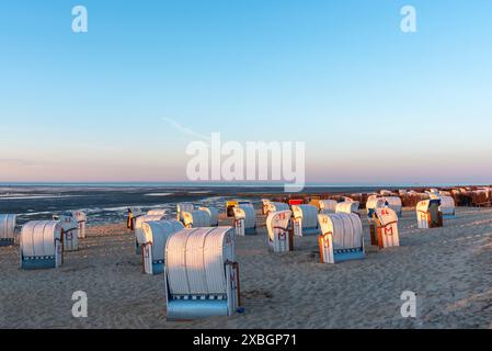 Geographie / Reise, Deutschland, Niedersachsen, Strand im Stadtteil Döse, Cuxhaven, ADDITIONAL-RIGHTS-CLEARANCE-INFO-NOT-AVAILABLE Stockfoto