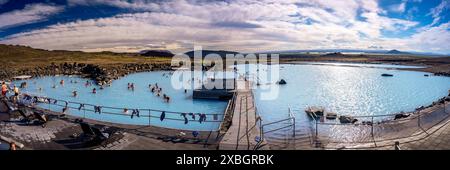 Myvatn, Island - Natur Bäder Sulphur Springs Stockfoto