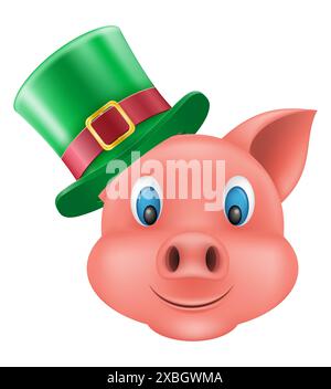 Schweine-Schnauze-Emoji-Aufkleber-Vektor-Illustration isoliert auf weißem Hintergrund Stock Vektor