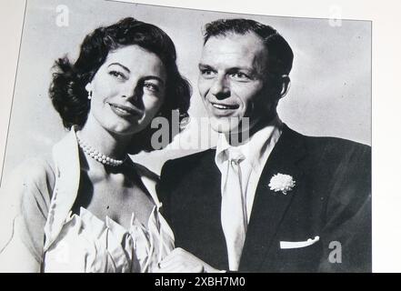 Viersen, Deutschland - 9. Mai. 2024: Porträt des Ehepaares Frank Sinatra und Ava Gardner 1951 Stockfoto