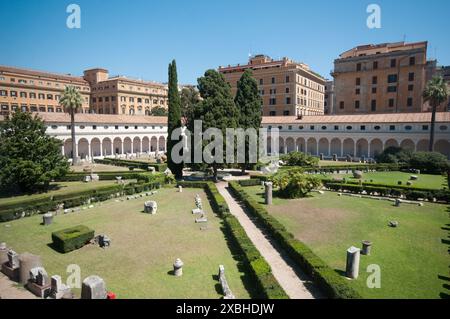 Italien, Latium, Rom, Terme di Diocleziano, Diokletianbäder, Michelangelos Kloster in der Kirche Santa Maria degli Angeli Stockfoto